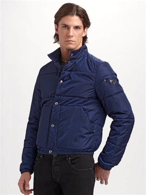 prada light blue jacket|prada black jacket men.